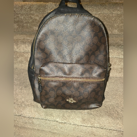 Brown Monogram Coach Backpack - Picture 7 of 7